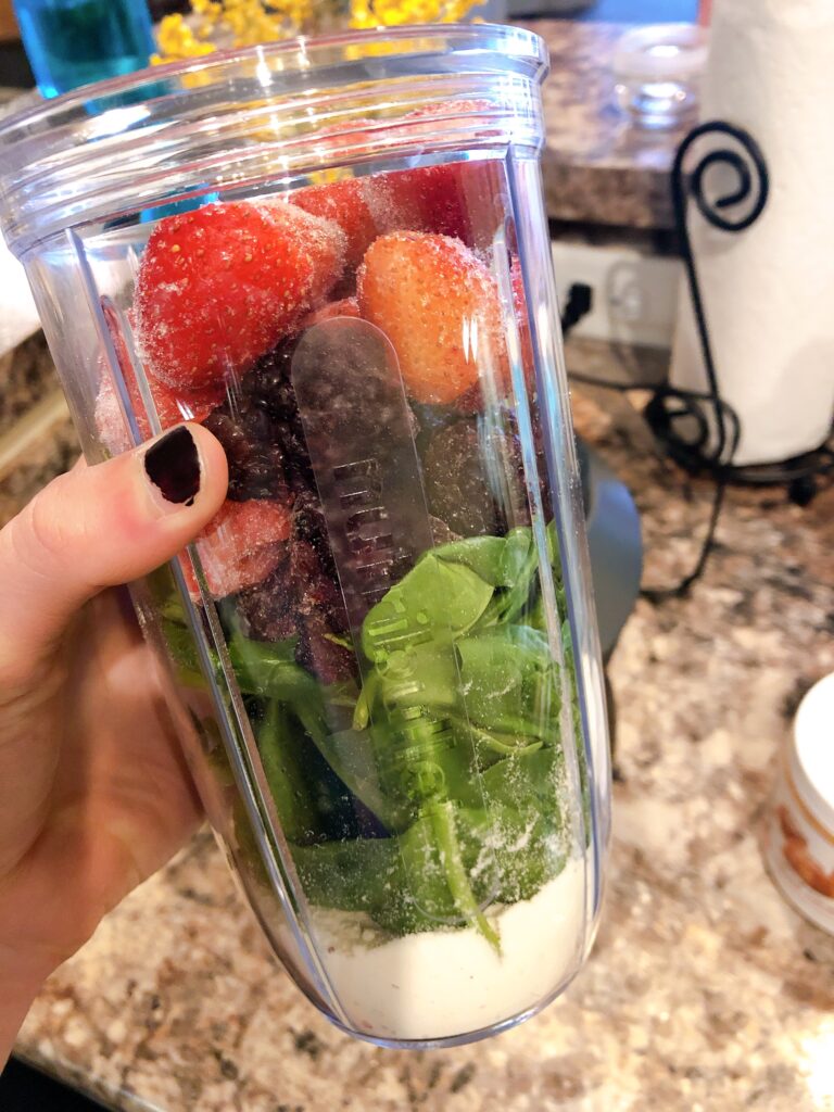 Easy nutrient dense breakfast smoothie